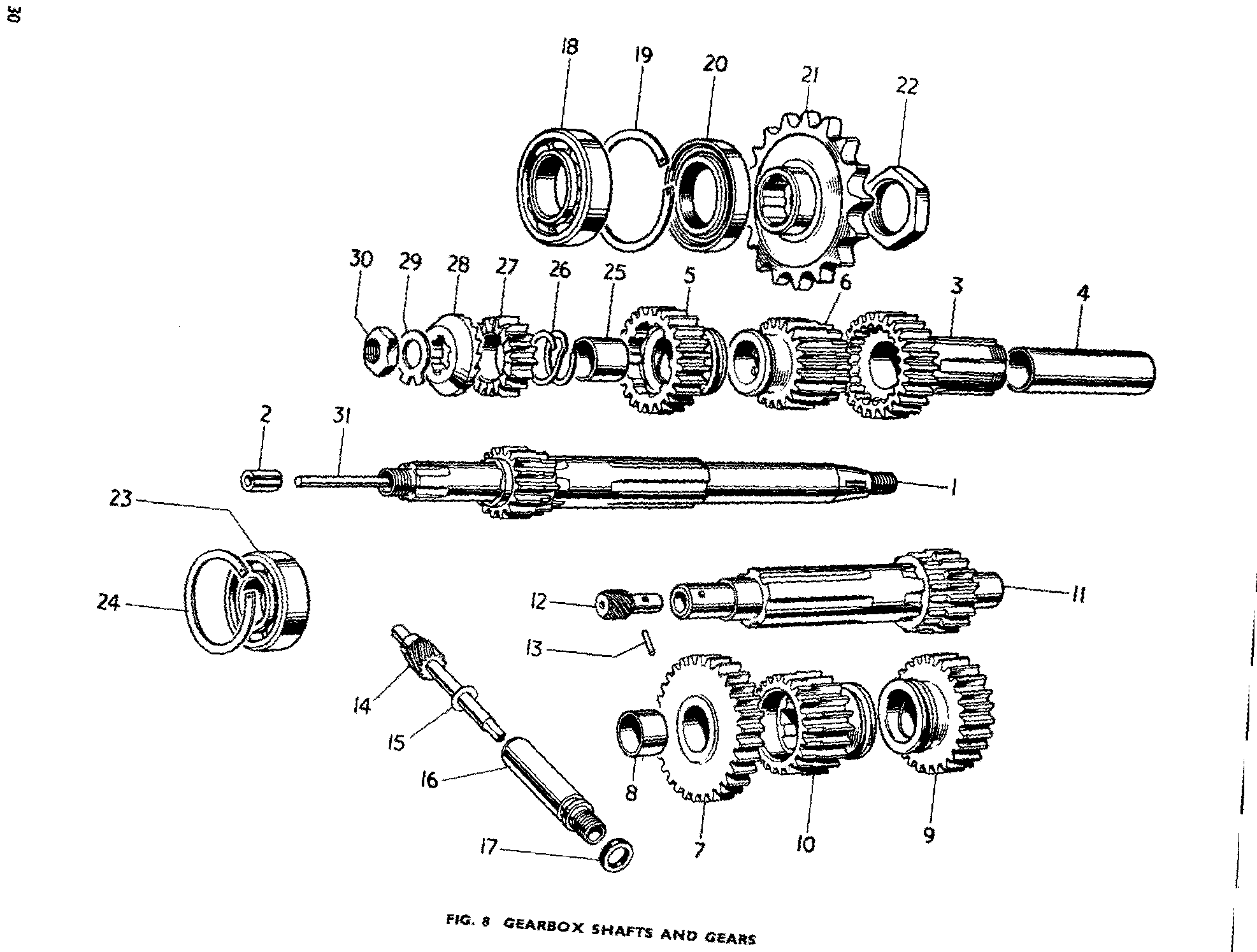 Mainshaft 2nd gear (21T)