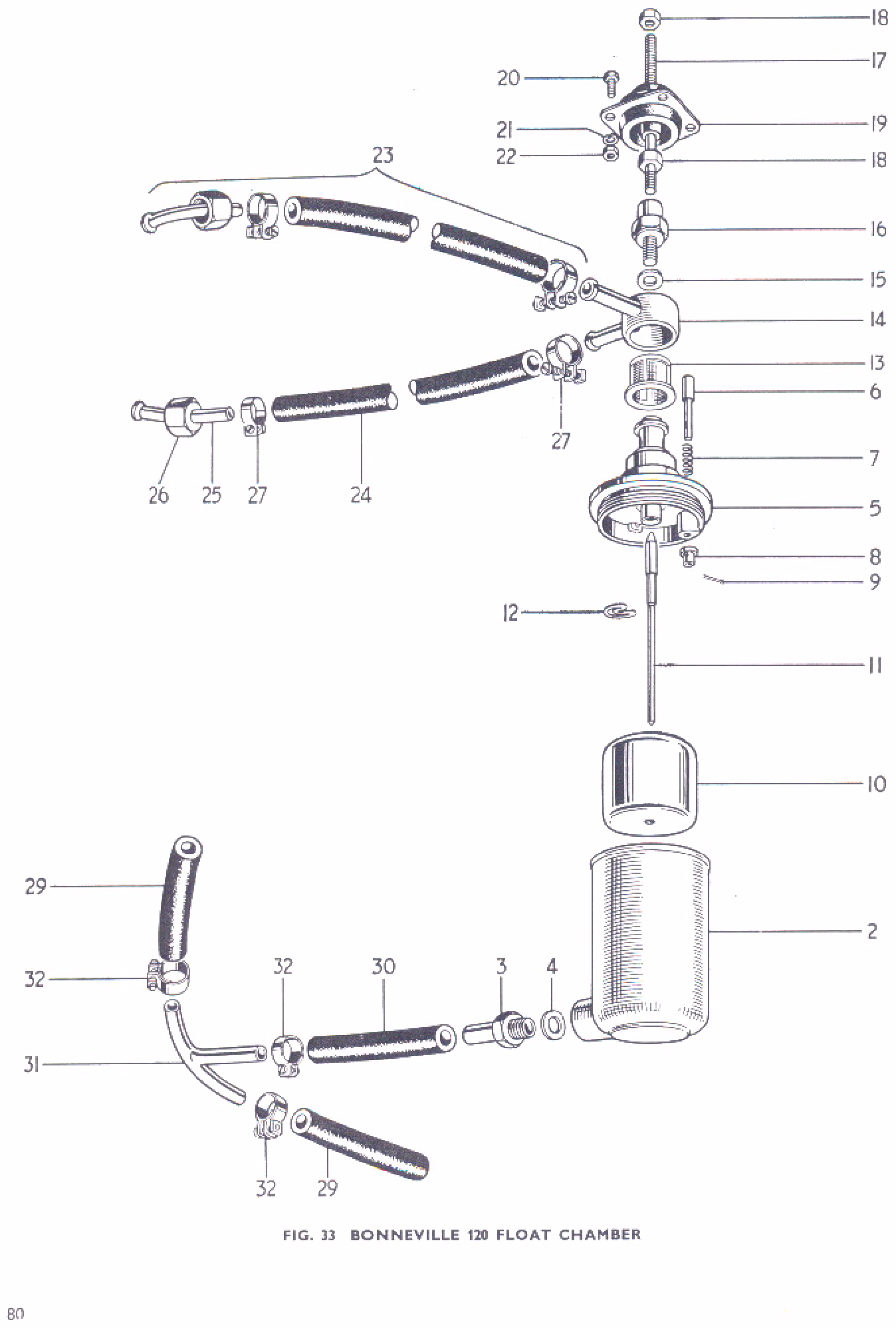 BONNEVILLE 120 FLOAT CHAMBER