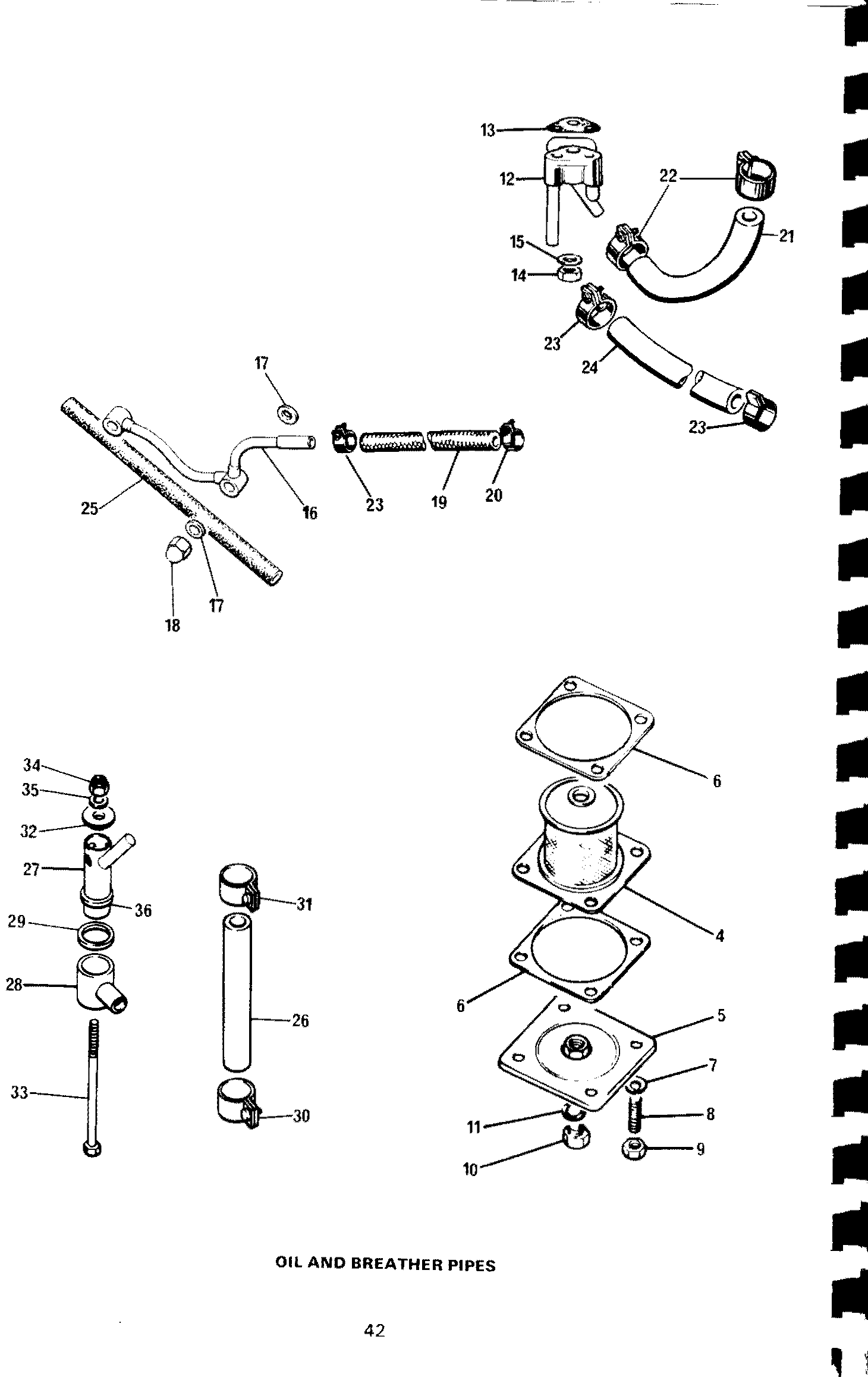 Oil tank vent pipe - to rocker box