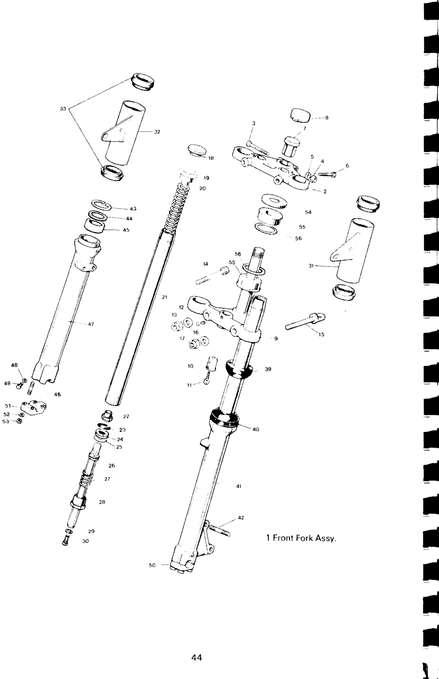 Fork Assy - less Gaiter
