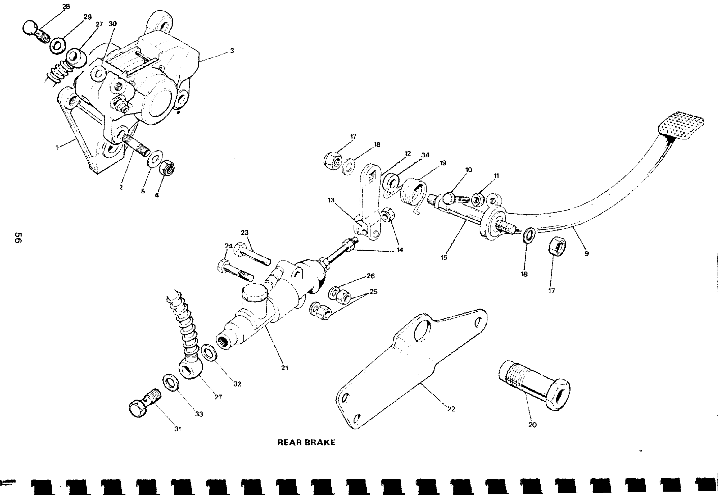 SPACER,REAR BRAKE T140