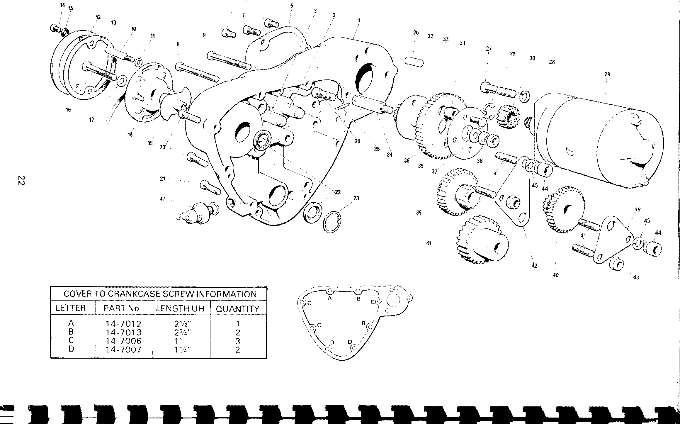 Cover-starter motor