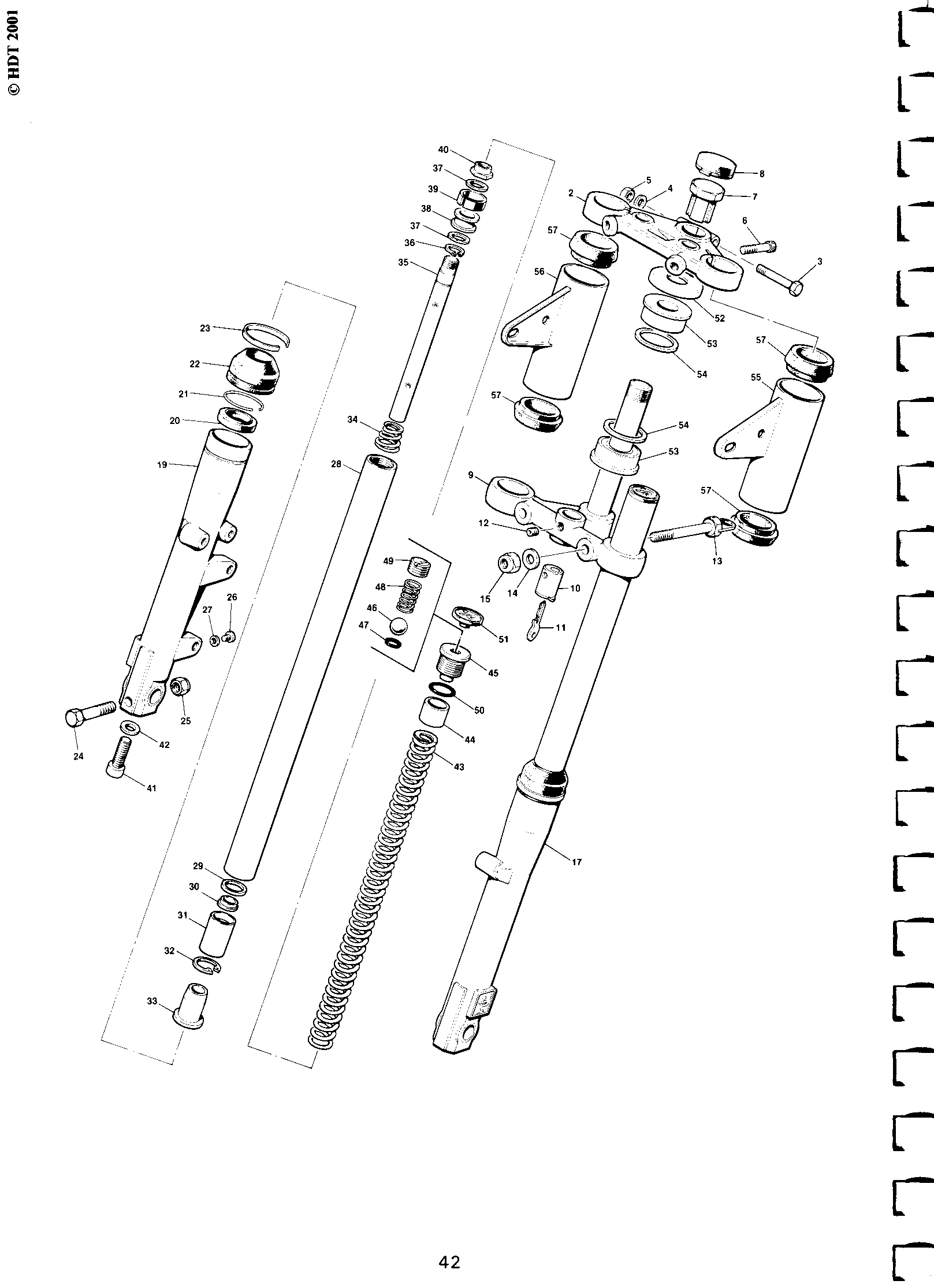 Bottom yoke and stem