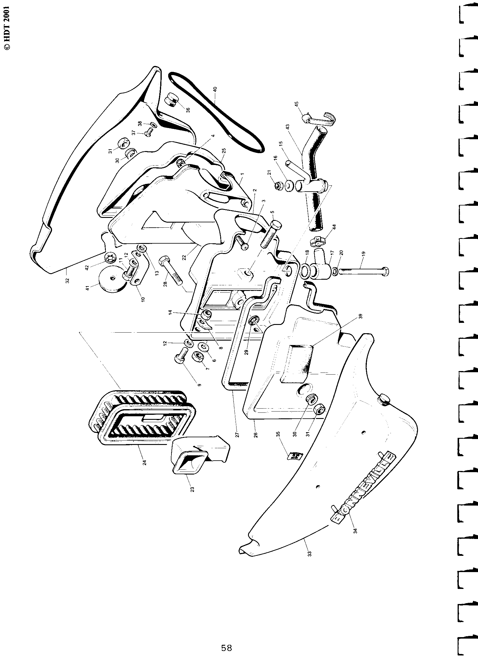 Air cleaner cover L.H.