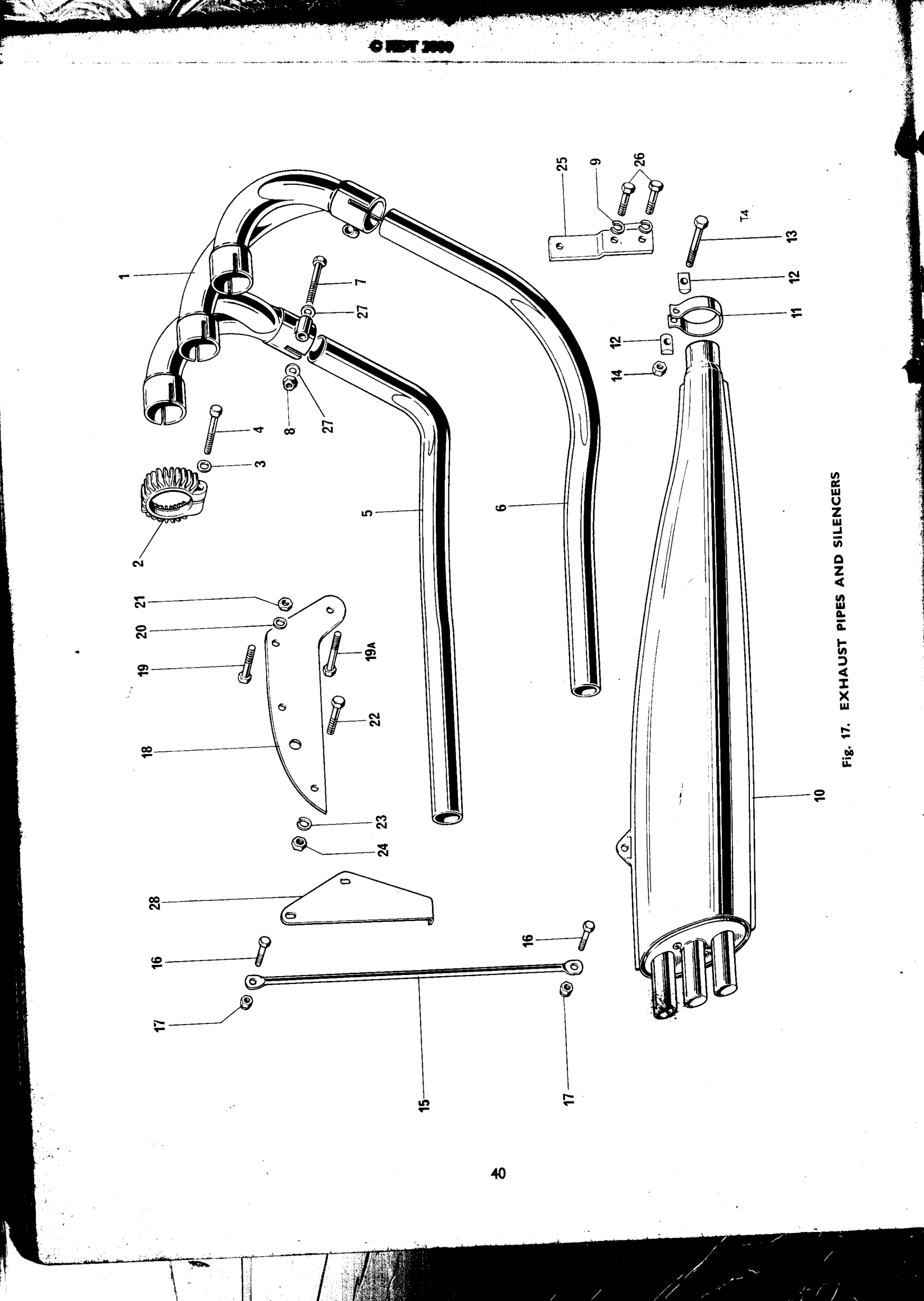 Exhaust pipe D.S.