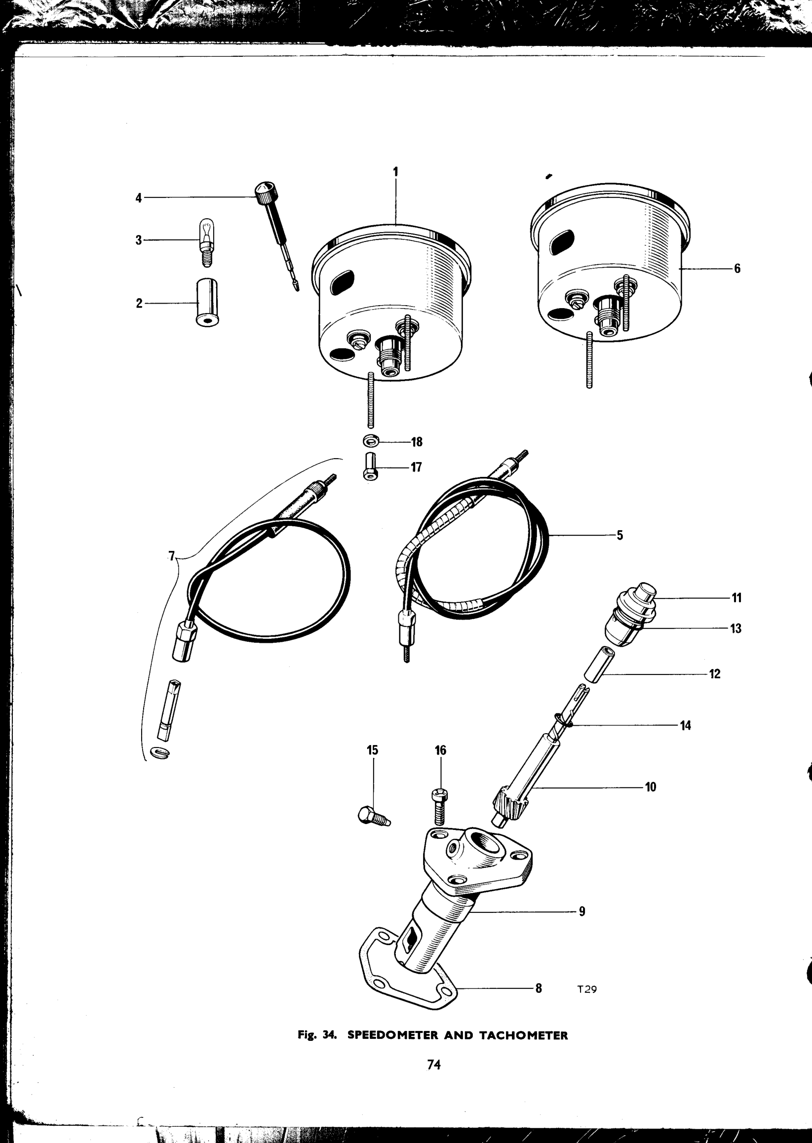 Sleeve nut, speedometer fixing