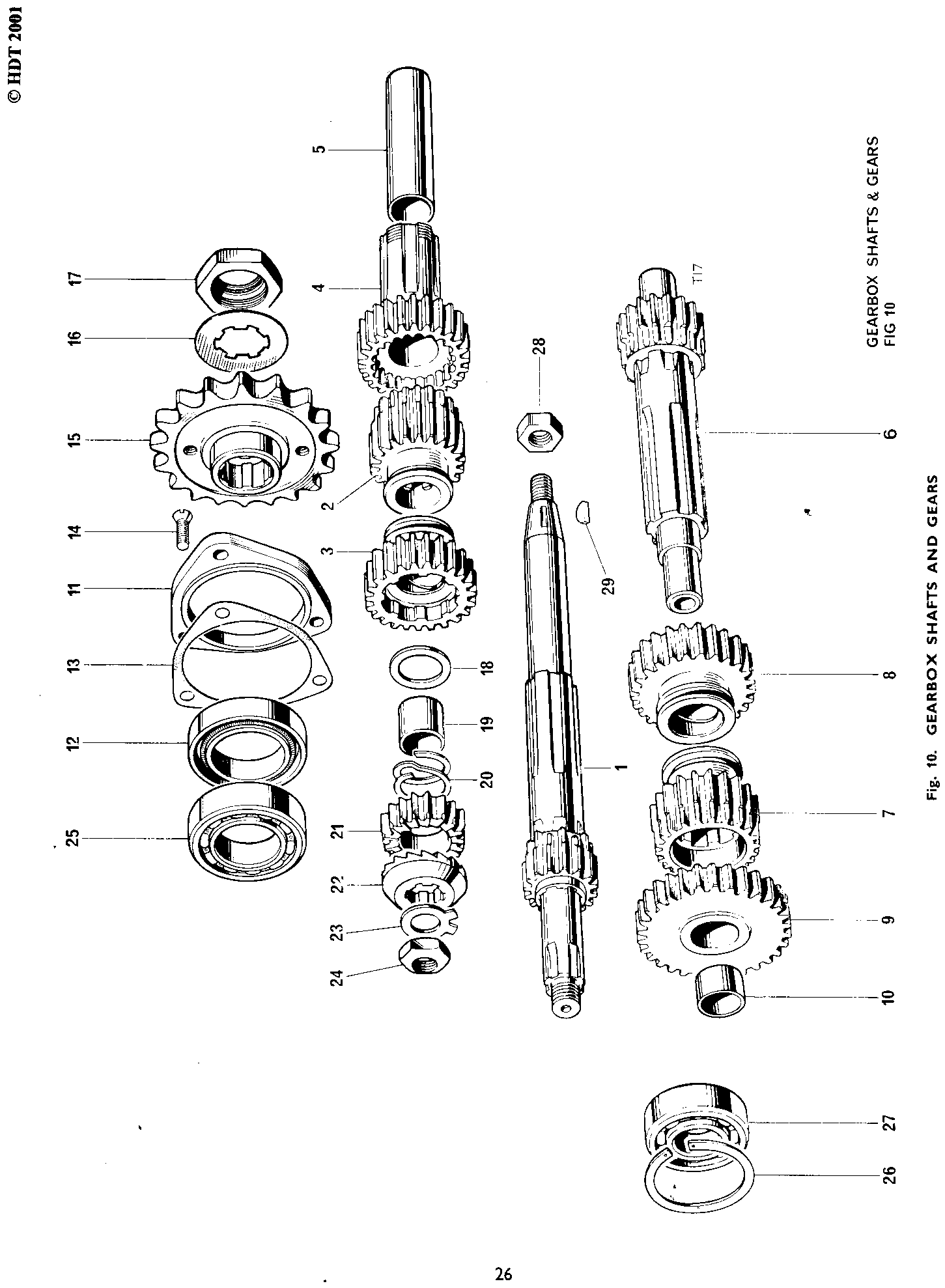 Mainshaft third gear (23T)