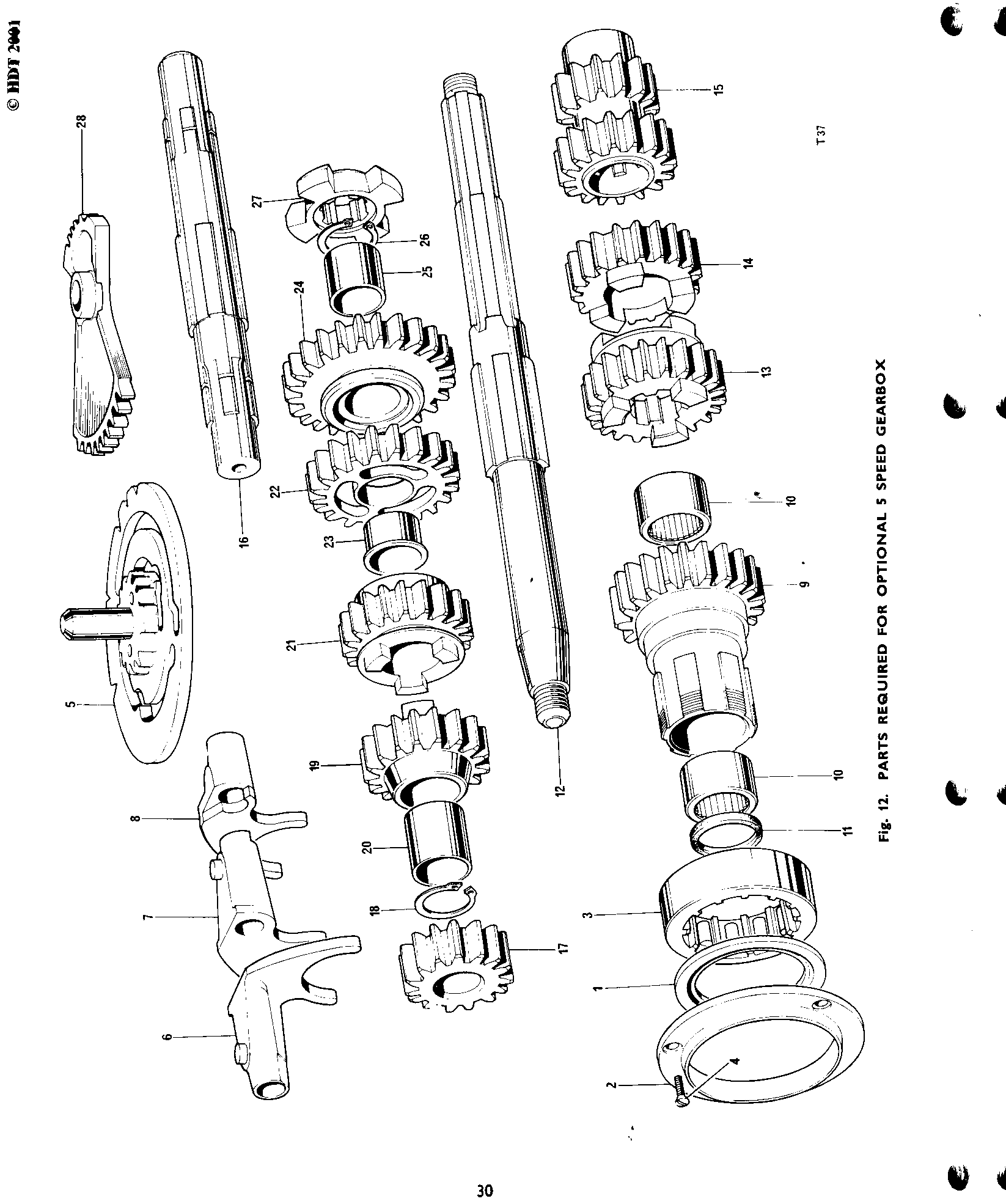 Gearbox sprocket—19T