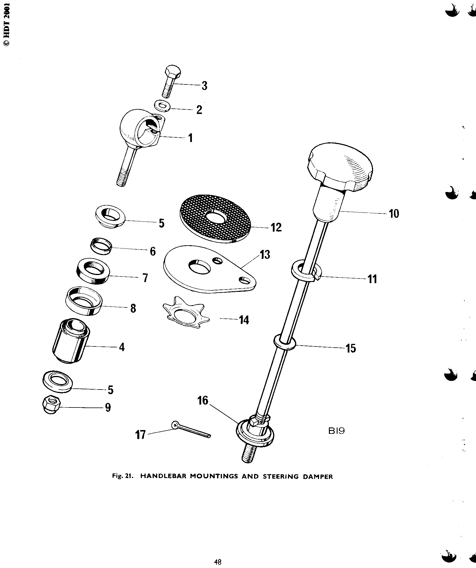 HANDLEBAR MOUNTINGS AND STEERING DAMPER