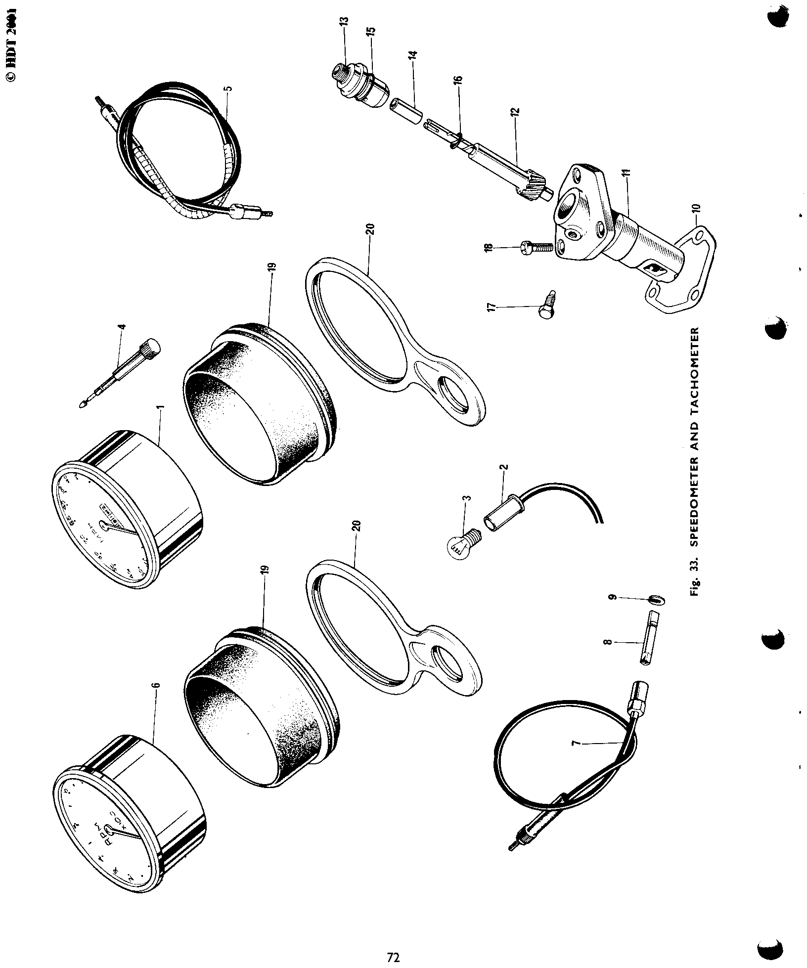 SPEEDOMETER AND TACHOMETER