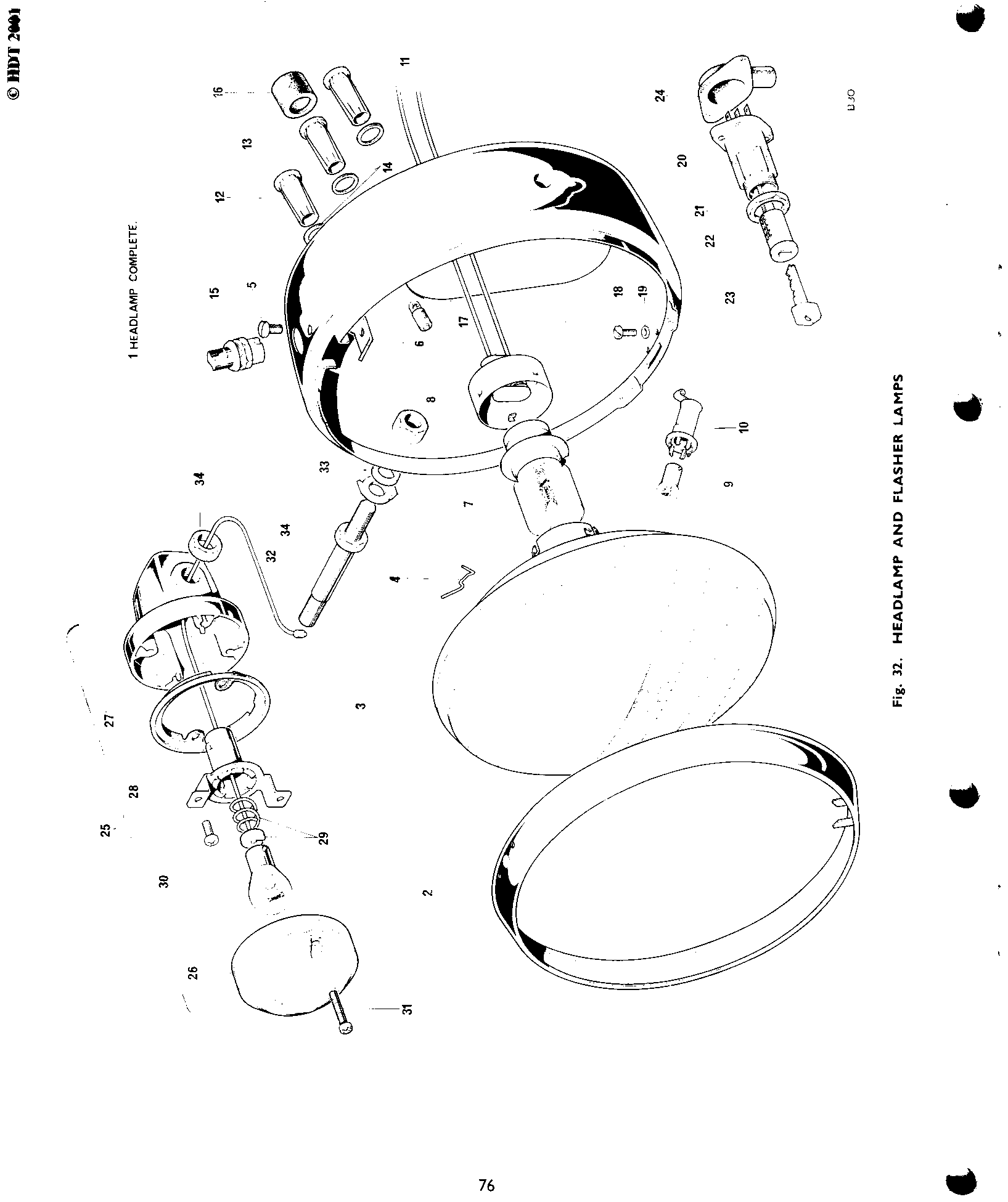 HEADLAMP AND FLASHER LAMPS