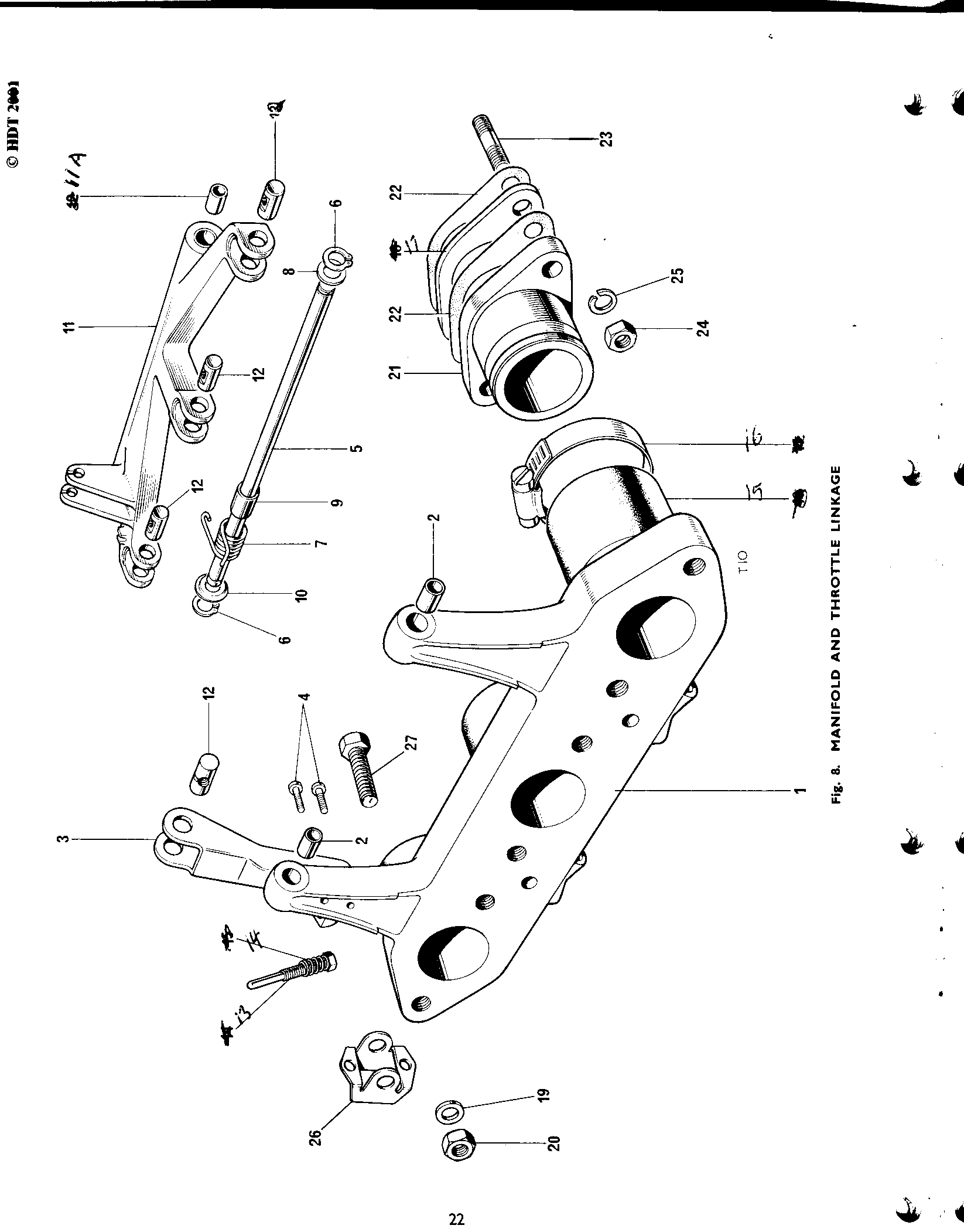 MANIFOLD AND THROTTLE LINKAGE