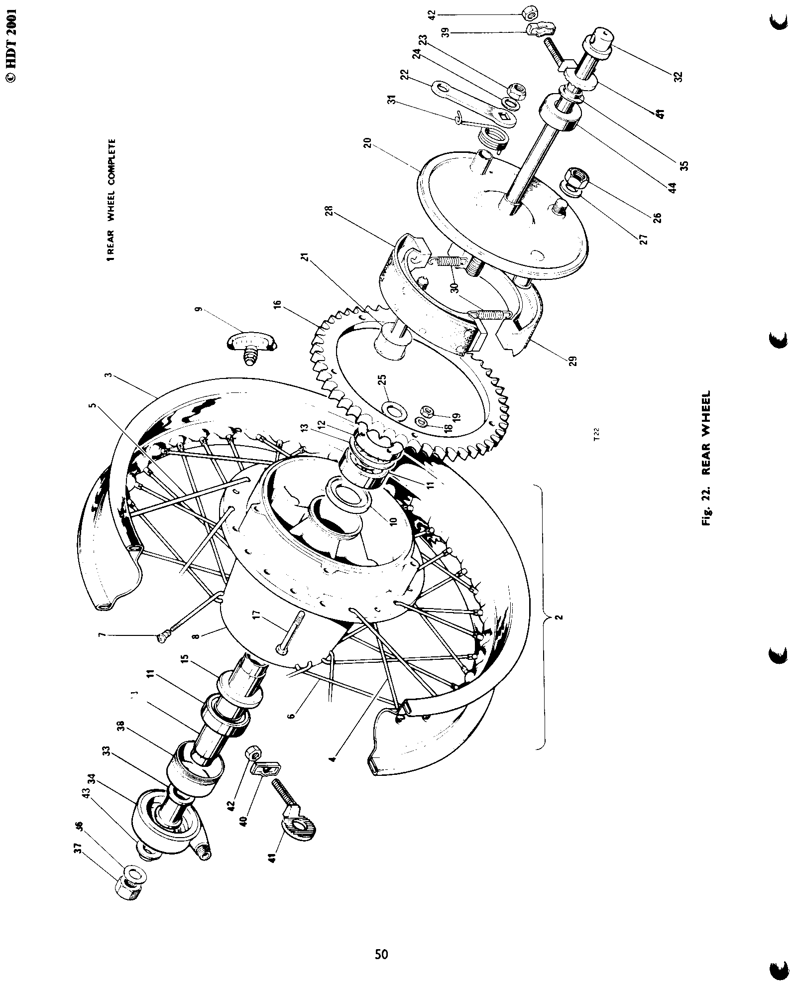 Hub and brake drum